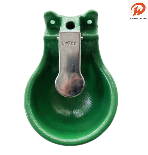 I-Cast Iron yemfuyo yokusela izitya zamanzi ezine-Stainless Steel Push Plate