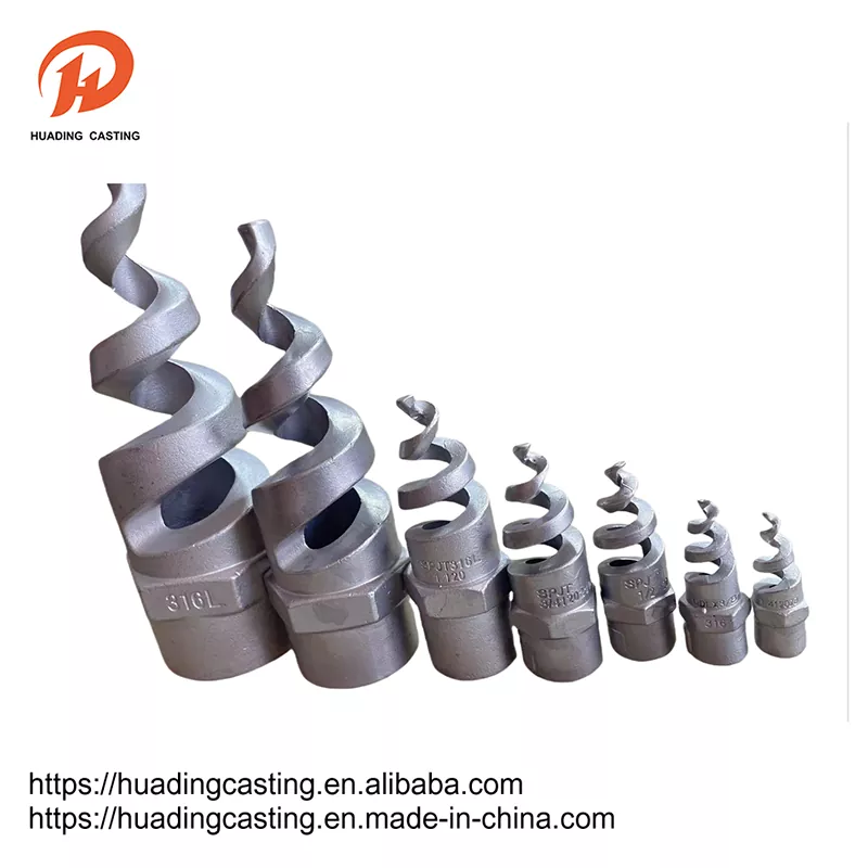 Utyalomali lokuphosa i-spiral nozzle